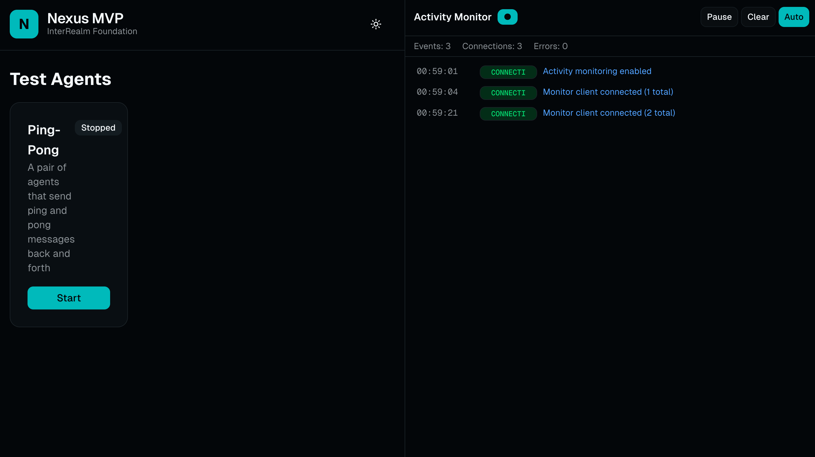 Nexus MVP - Agents routing through realms